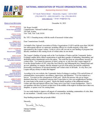NAPO Letter to NFL Goodell re funding antipolice groups final.jpg