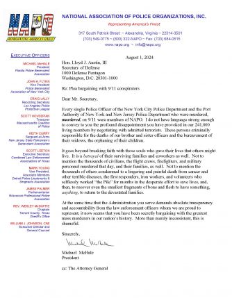 NAPO Letter to Sec Def re 9 11 plea bargaining Aug 1 2024pic.jpg